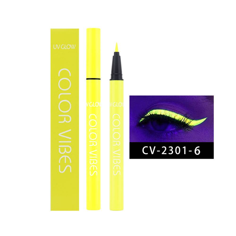 Eyeliner fluorescente colorato di Halloween, eyeliner liquido opaco e luminoso, pittura per il viso, impermeabile e resistente al sudore, lunga durata, asciugatura rapida_voghion.com