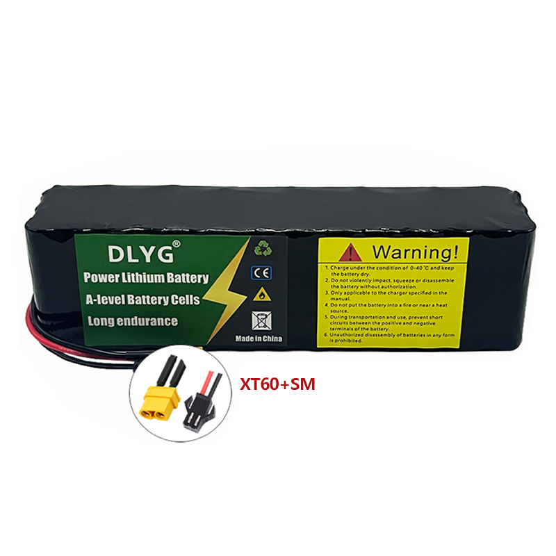 48 V 10,5 Ah 18650 Wiederaufladbarer Lithium-Akku 13S3P 500 W Leistung Elektro-Fahrrad-Akku, Elektro-Scooter-Akku XT60 + DC-STECKER_voghion.com