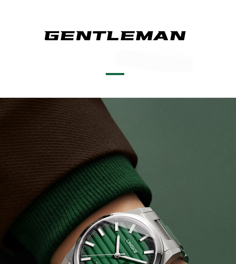 Montre mécanique automatique pour homme avec aiguilles lumineuses, étanche, boîtier en acier inoxydable, verre saphir, mouvement japonais, style professionnel_voghion.com