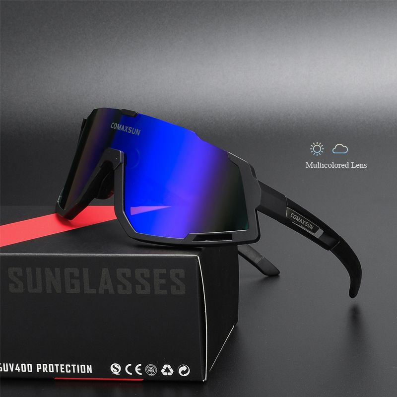 Comaxsun Professionelle polarisierte Fahrradbrille Fahrradsport Sunclasses UV400_voghion.com