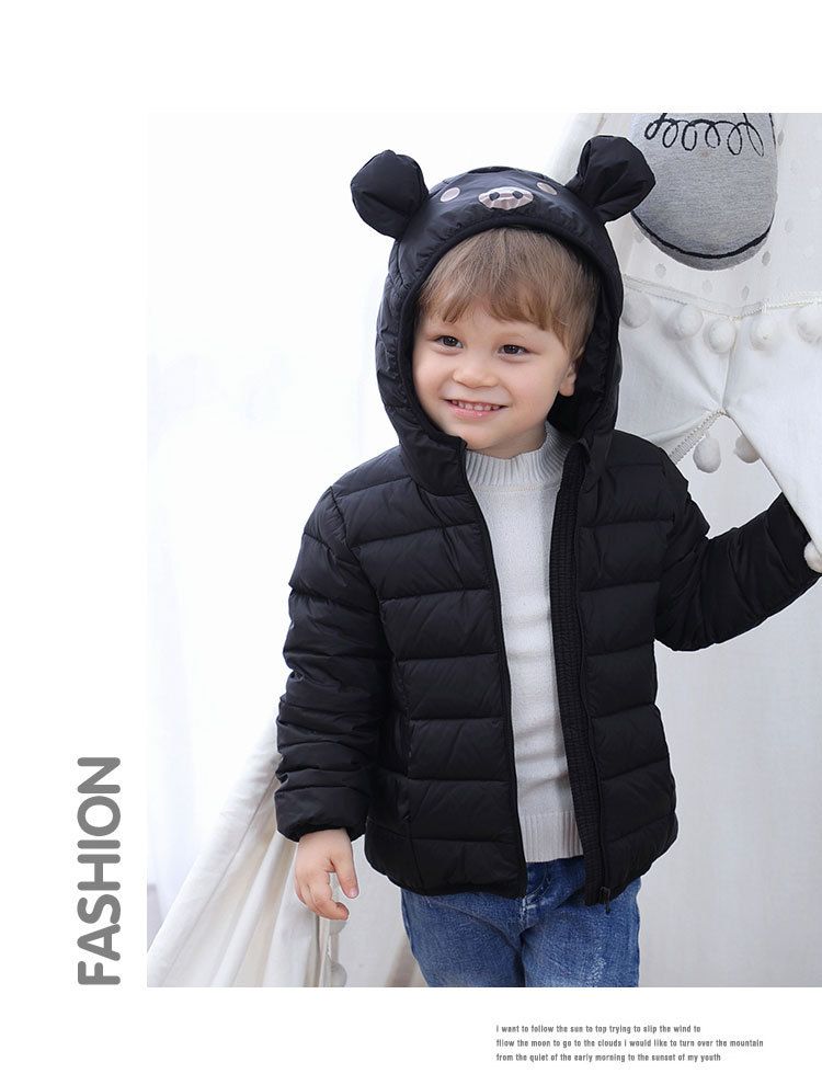 Children's Down Jacket, Lightweight 90% White Duck Down, Boys, Girls, Toddler, 2020 Winter New Baby Down Jacket_voghion.com