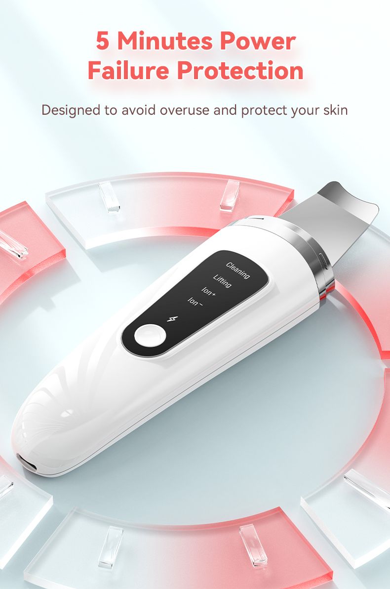 Espátula ultrasónica para rostro, exfoliante, raspador y eliminador de puntos negros, limpiador de poros, limpieza facial profunda, nuevo y popular._voghion.com