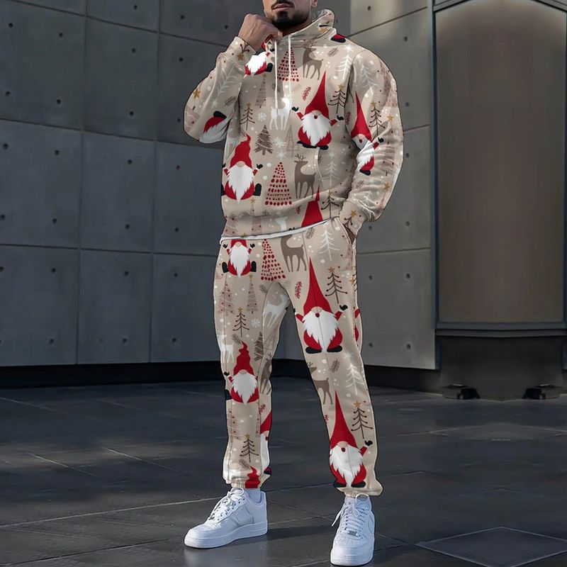 24 nuovi set di felpa con cappuccio e pantaloni larghi a maniche lunghe stampati in 3D per la stagione natalizia_voghion.com
