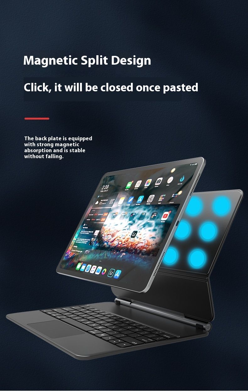 New IPad Mi Control Magnetic Bluetooth Pro10.9/12.9-inch Magic Air5 Touch Keyboard_voghion.com