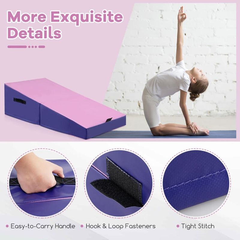 Folding Incline Yoga Gymnastics Tumbling Mat With EPE Foam_voghion.com