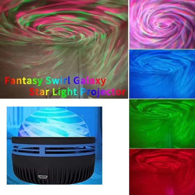 Proiettore LED Galaxy con luce colorata, proiettore Galaxy Sky, luce notturna per camera da letto, decorazione per cameretta dei bambini, decorazione per feste di Natale_voghion.com