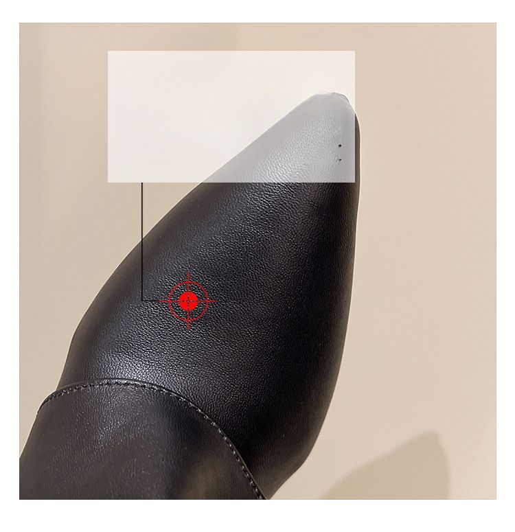 Women's Pointed-Toe Boots Buckle Versatile High-Top Boots 2025 Fall/Winter New_voghion.com