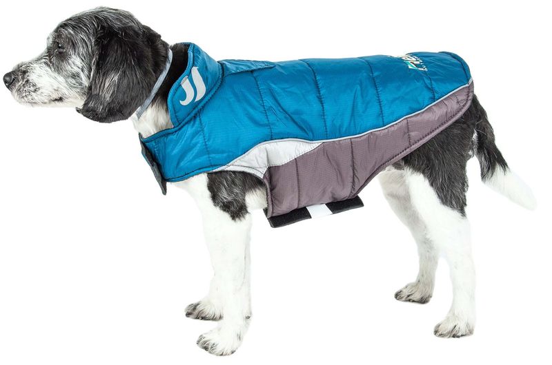 Helios Hurricane-Waded Plush 3M Reflective Dog Coat w/ Blackshark technology_voghion.com