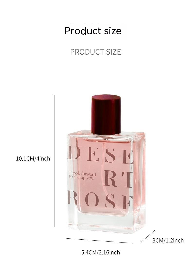 Rose Royal Desert Damenparfüm, anhaltender Duft, frischer und anhaltender Blumenduft, 50 ml_voghion.com