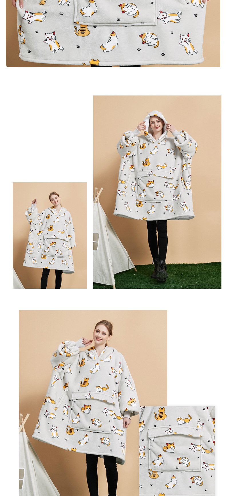 Women's home large size lazy clothes_voghion.com