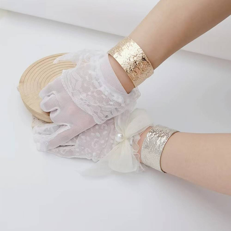 Hot selling high-end and adjustable bangle for women with simple and irregular concave convex texture armband and metal style jewelry accessories_voghion.com