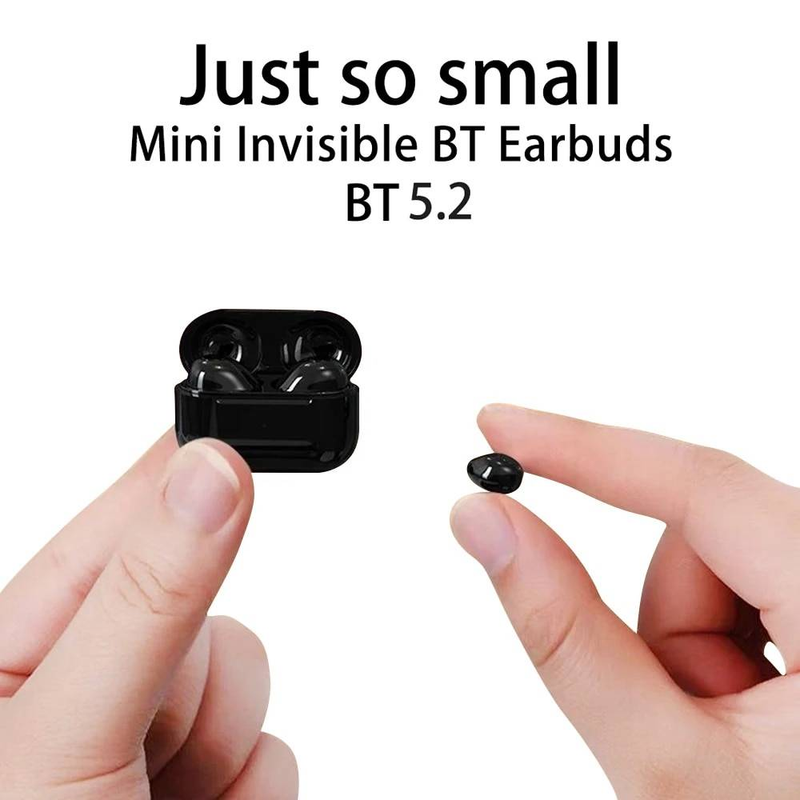 Auricolari invisibili Mini cuffie Bluetooth TWS Wireless Touch Game NFC Auricolari semi-in-ear Riduzione del rumore Cuffie sportive Nuovo_voghion.com