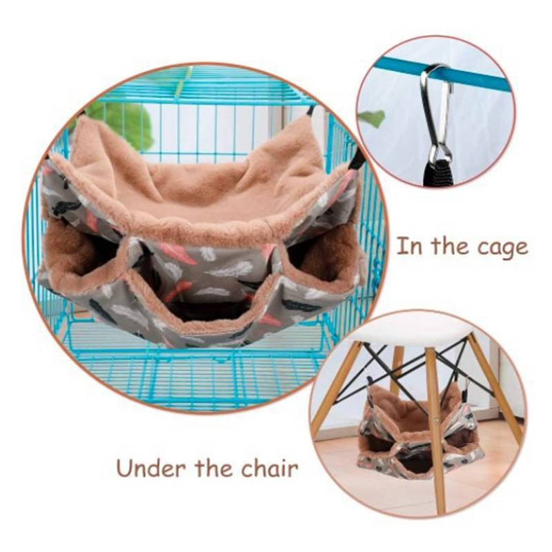 Cama colgante para animales pequeños Jaula tipo nido Suministros para mascotas_voghion.com