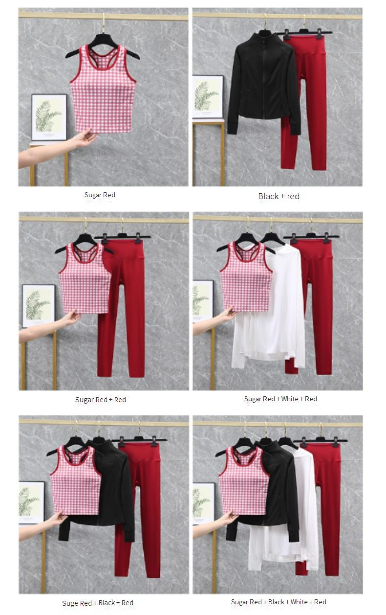 Vêtements pour femmes, combinaison de yoga imprimée, pantalon de yoga, gilet, combinaison de Pilates_voghion.com