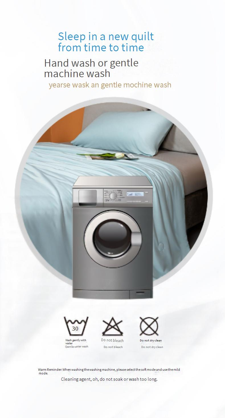 Couverture rafraîchissante antibactérienne de classe A - Couette d'été en soie glacée pour enfants et adultes, lavable en machine, légère et respirante_voghion.com