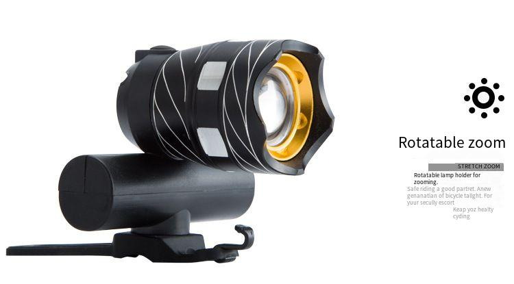 Faro anteriore per bicicletta, impermeabile, per mountain bike, in lega di alluminio T6, luce forte, luce ad alta luminosità, illuminazione anteriore per bicicletta_voghion.com