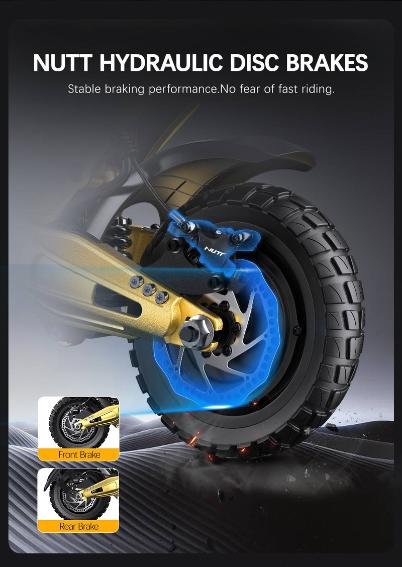 OOTD S30 Foldable Electric Scooter - Dual 1200W Motor, 65km/h Speed, 60KM Long Range, 10" Off-Road Tires | NFC Lock & Hydraulic Brakes_voghion.com