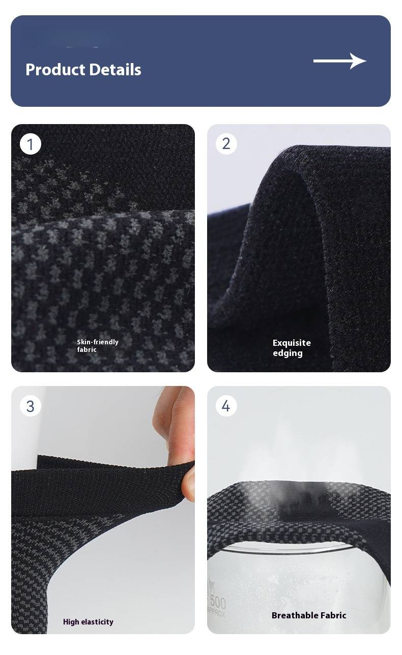 Professional Ankle Support Brace - Ultra-Thin & Breathable For Sports Injury Prevention, Tendon Protection & Joint Stability (Black, S/M/L Sizes)_voghion.com