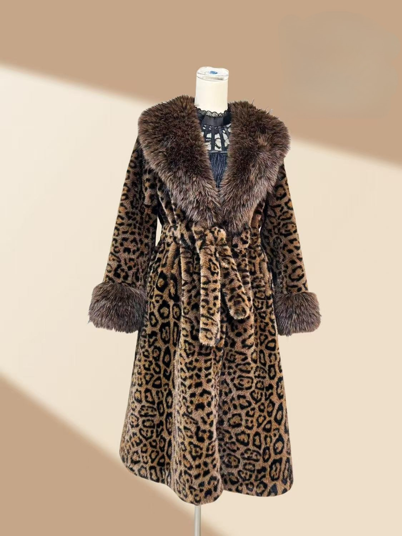 Luxus-Kunstpelzmantel mit Fuchskragen – Mittellange Winterjacke für Damen (M-XL)_voghion.com