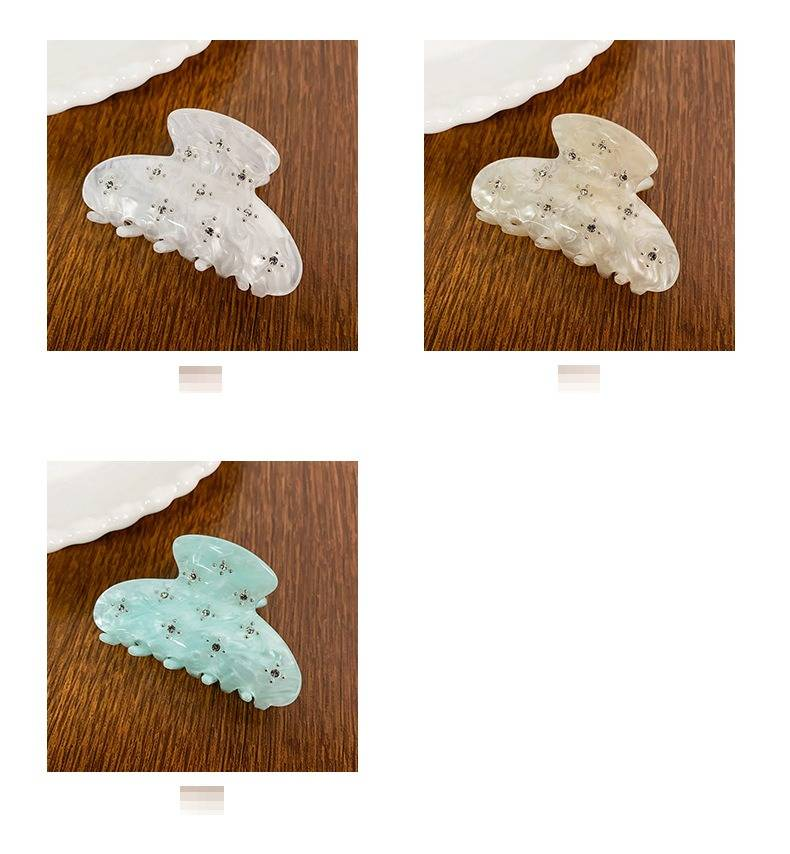 Fermaglio per capelli in acrilico con fiore, stile di lusso, di alta qualità, tempestato di diamanti, semplice e con atmosfera personale._voghion.com