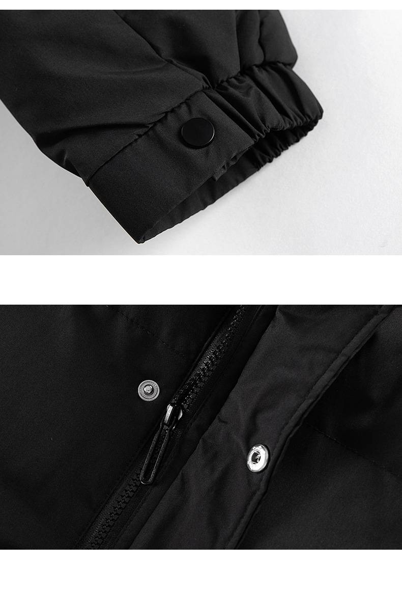 Herrenbekleidung Herren Winter Wattierte Jacke - Warmer Steppmantel mit Stehkragen, Lockere Passform Für Business Casual & Alltagskleidung (Grau/Schwarz/Khaki)_voghion.com