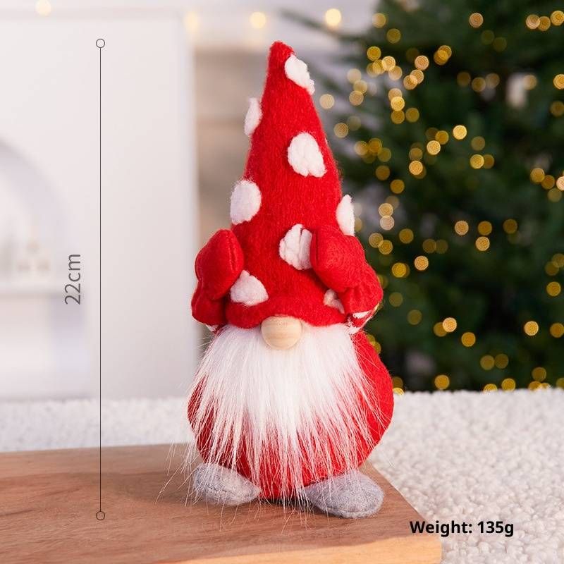 Eşsiz Şapkalı Noel Cücesi Süslemeleri - Ev, Ofis ve Tatil Sergileri İçin Şenlikli İskandinav Tarzı Figürler_voghion.com