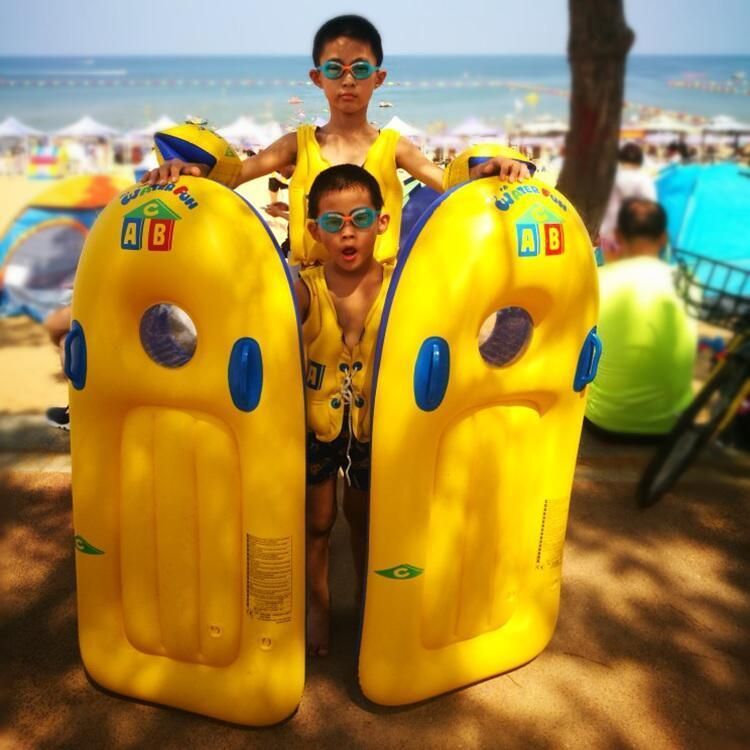 Planche de surf pour enfants, flotteur de natation pour piscine de plage, planche de ski nautique de sauvetage allongée, radeau flottant_voghion.com
