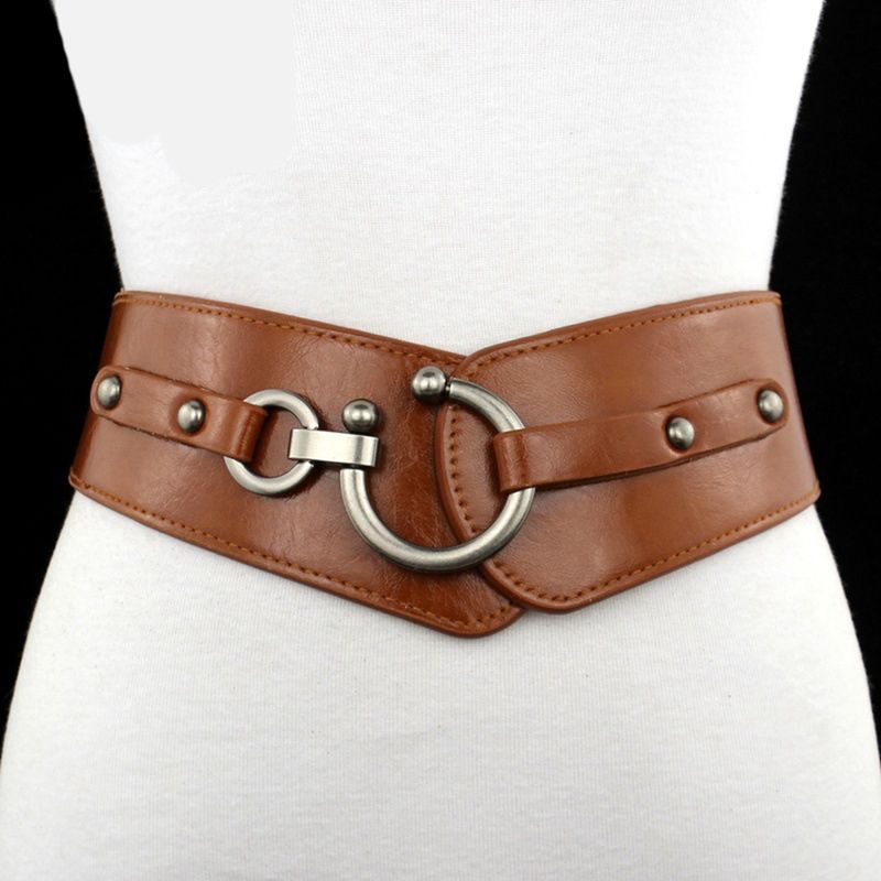 HOT Women's Thick Stretchy Elastic Waistband Fashion with Coat Sweater Belt_voghion.com