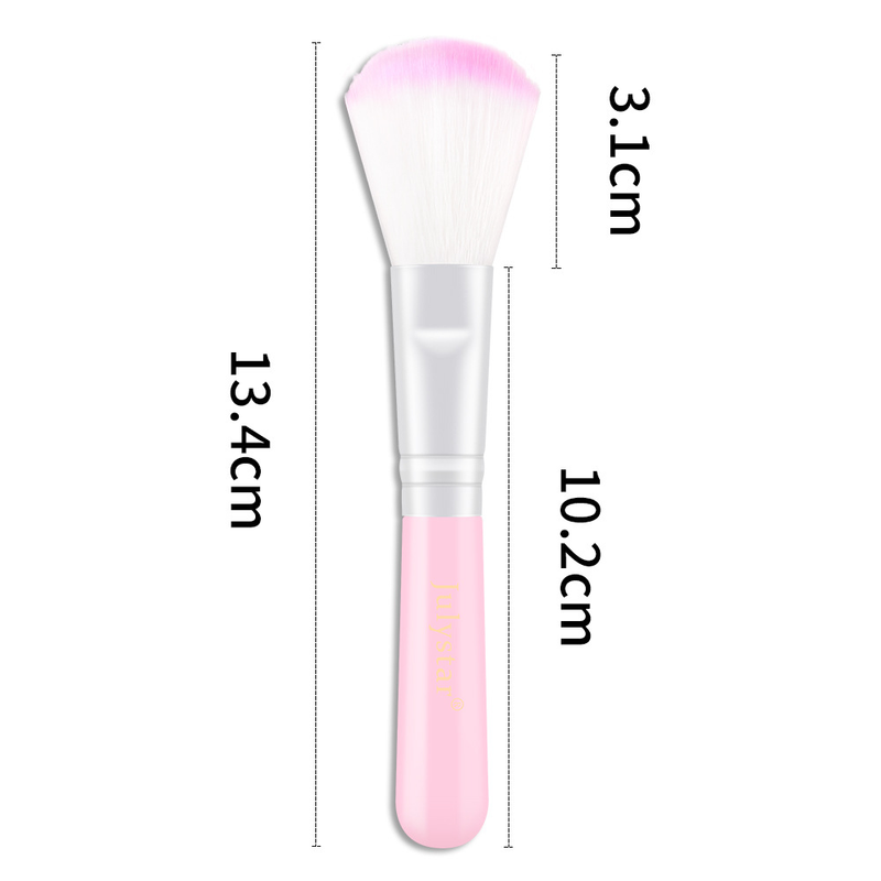 Julystar Beauty Pink Spot Color Single powder blusher Easy for Beginners to Use Portable Makeup Tool Brush_voghion.com