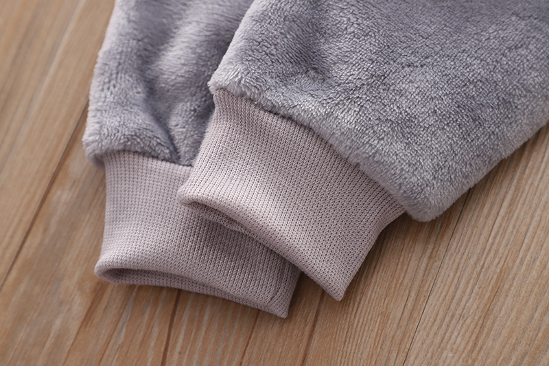 Conjunto de pijama de invierno para niños de 2 piezas, de forro polar y con estampados de animales, para niños y niñas (80-130 cm)_voghion.com
