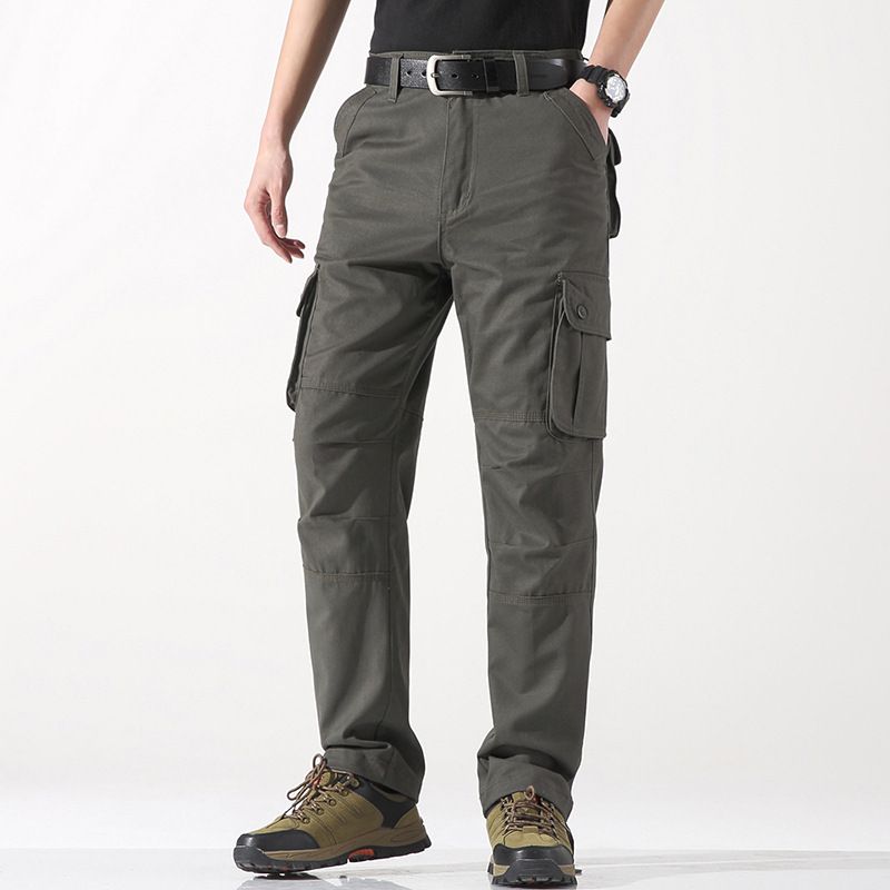 Premium Products Men's Casual Spring Three-dimensional Pockets, Straight Leg Outdoor Multi Pocket Men's Pants, Workwear Pants_voghion.com