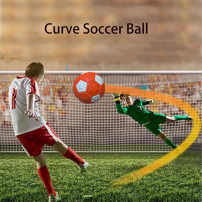 Fußball Curve Ball Arc Ball kann den Bogen des Unterhaltungsfußballs 4 Ball Fußballtrainingszubehör herauswerfen_voghion.com