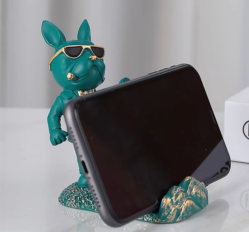 Personalizēts moderns tālruņa turētājs, mīļa lelle dāvana, kucēna biroja galda rotājums, multfilmas planšetdatora atbalsta statīvs_voghion.com