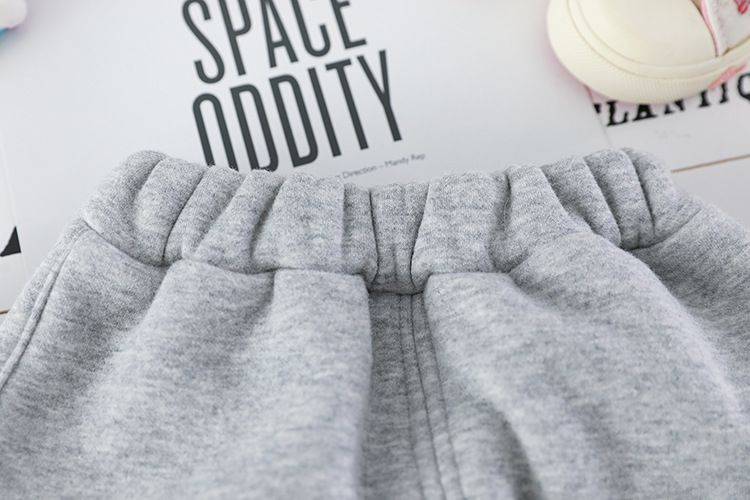 Ropa para niñas, otoño-invierno 2021, nuevo estilo, sudadera con forro polar para niña, conjunto de dos piezas_voghion.com