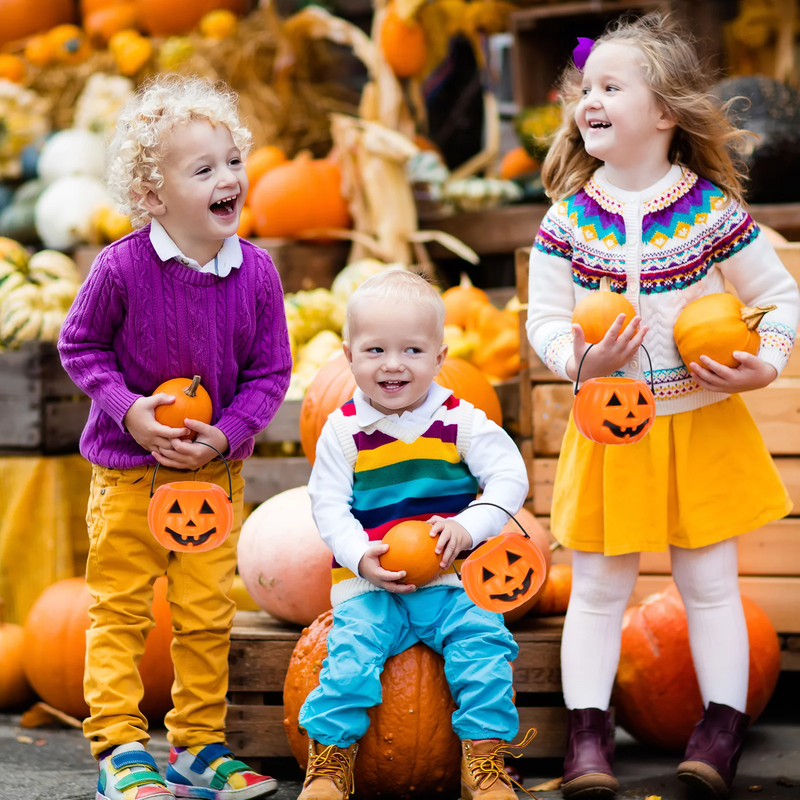 6 pezzi di Halloween Calderone Secchiello Caramelle Zucca Mini Strega Vaso Nero Decorazione Secchi Ciotola Streghe Bollitore Contenitore_voghion.com