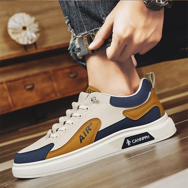 Euro Step Frühling und Herbst Herren Atmungsaktiv Vielseitig Slip-On Casual Trendy Student Weiche Sohle Büro Arbeitsschuhe_voghion.com