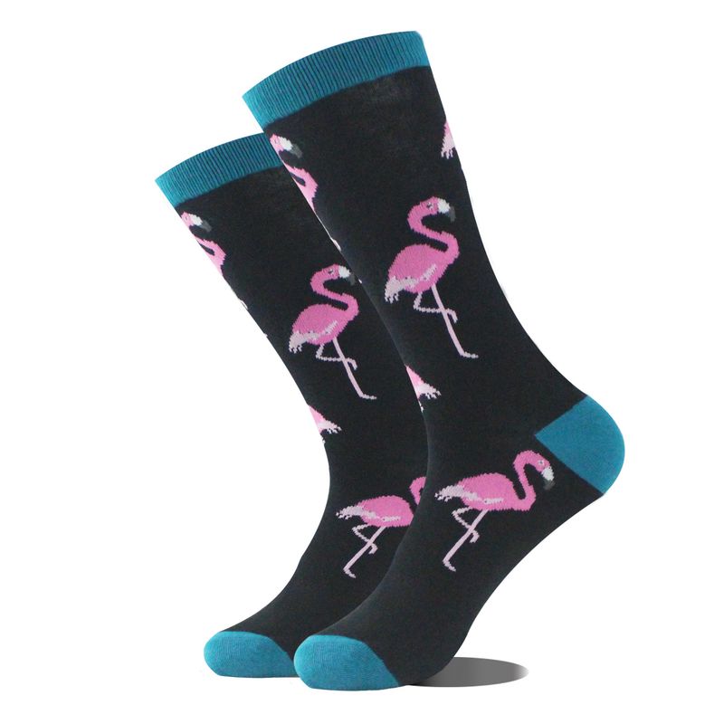 New style brand, same personalized mid length contrasting colors, men's cotton socks, trendy socks_voghion.com