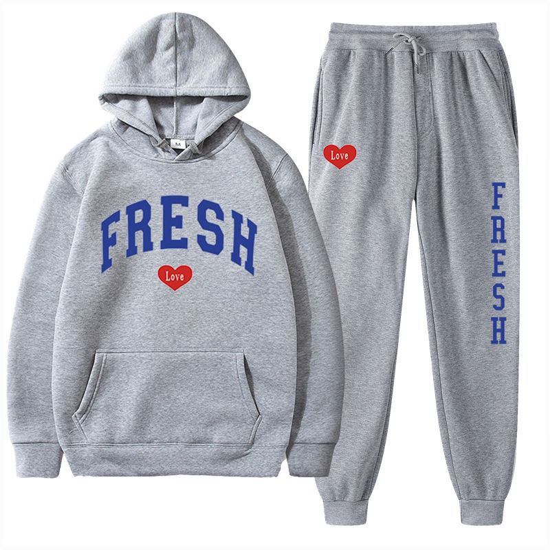 Felpa con cappuccio stampata alla moda taglie forti, in pile, calda, autunno inverno, casual, sportiva, da donna_voghion.com