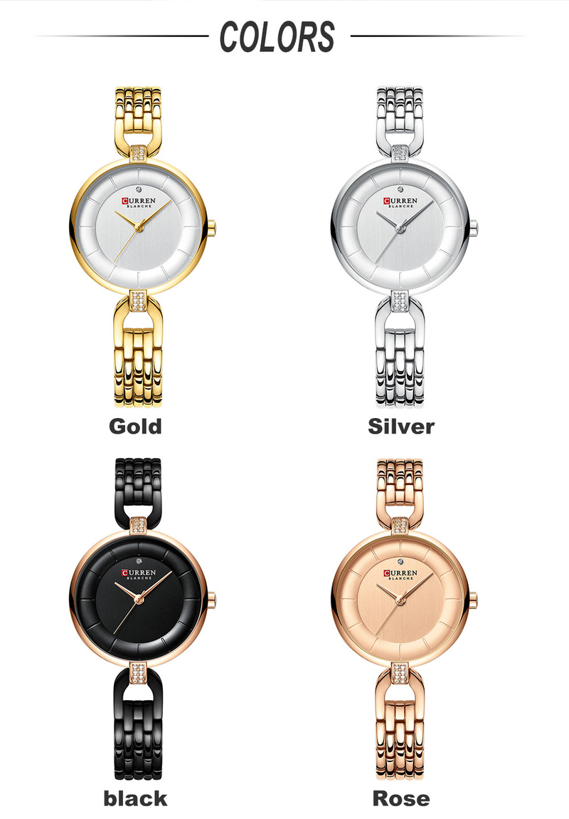Curren/Carryon Nuovo orologio da donna casual alla moda al quarzo impermeabile 9052_voghion.com