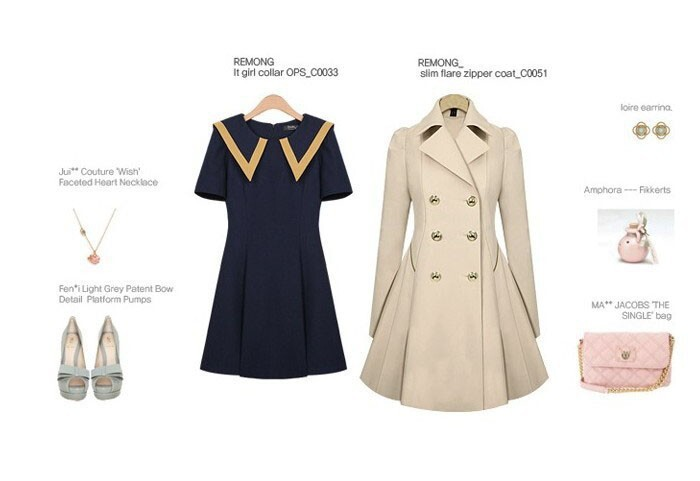 Women's slim-fitting mid-length commuter coats plus size spring and autumn windbreakers_voghion.com