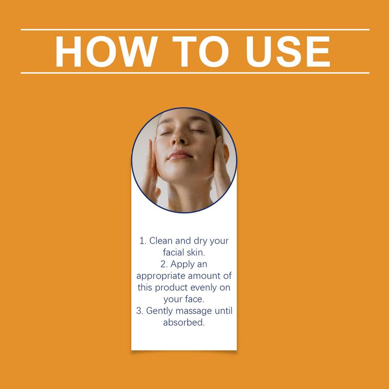 OUHOE Vitamin C Facial Gel Cream, Gentle Nourishing, Brightening, Moisturizing, Hydrating And Light Line Moisturizing Skin Cream_voghion.com