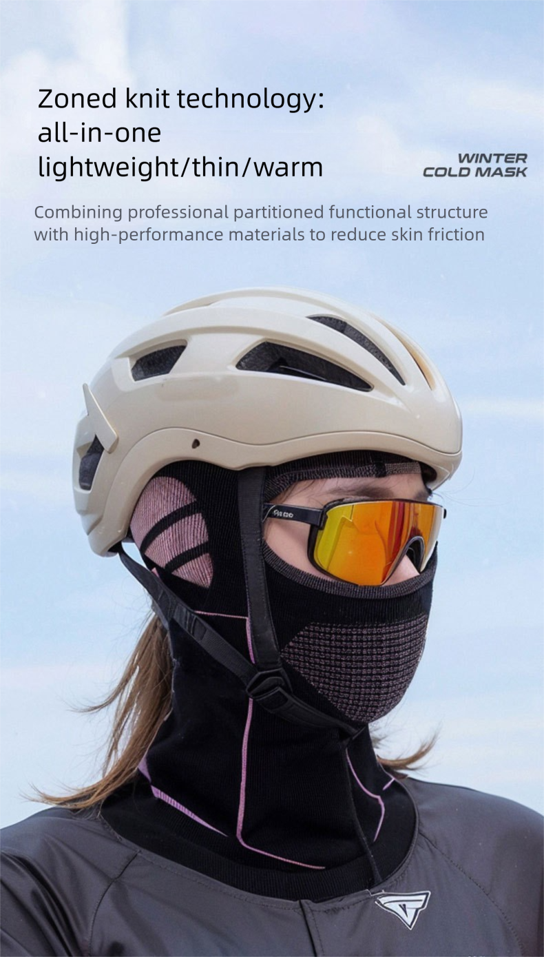 Cycling Warm Face Mask Cold-proof Thickened Breathable Windproof Sports Headgear Ski Equipment_voghion.com