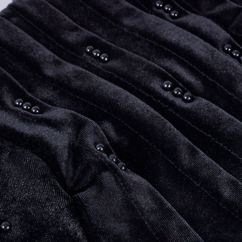 Velvet Pearl Turban Hat – European & Korean Style Folding Pile Hat (In Stock)_voghion.com