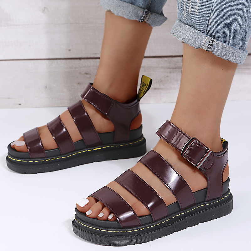Cross-border Foreign Trade Large Size Thick-soled Martin Sandals For Women 2024 Summer New Beach Platform Shoes For Women Wholesale_voghion.com