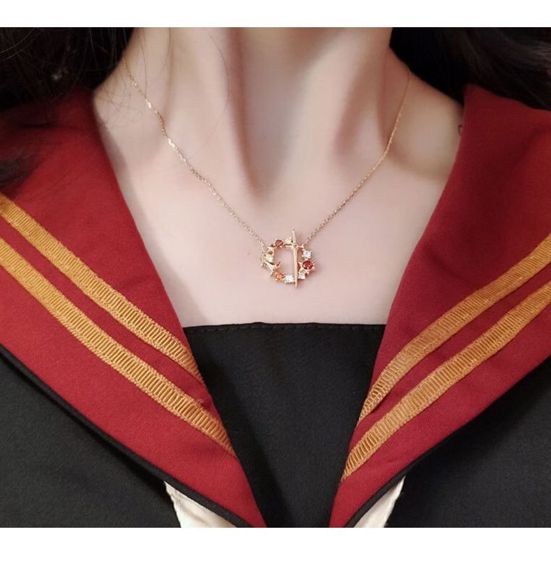 Büyücü Dalı Şapka, Felsefe Taşı Kolye, Küpe, Küpe, Yaka Zinciri, Minimalist Tasarım Hediyesi_voghion.com