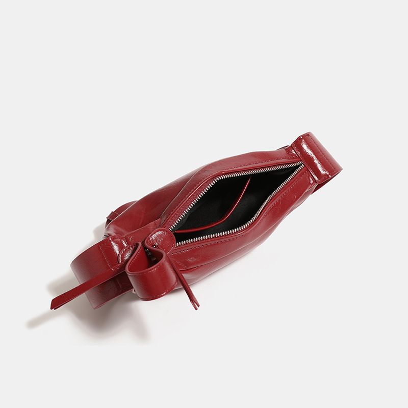 Rote Knödel-Mini-Handtasche für Damen, Braut- und Hochzeits-Crossbody, modisch, hundert und passend, lässig, täglich, exquisit, elegant_voghion.com