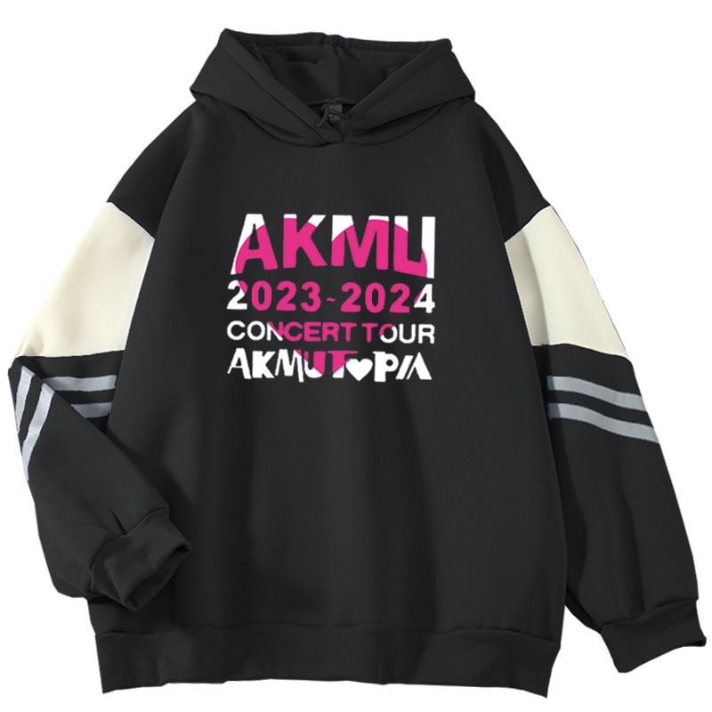 2024 Frühling und Herbst Farbblock High-End AKMLI Neues cooles Internet-Promi-Langarm-Sweatshirt_voghion.com