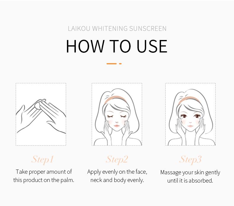 LAIKOU Sunscreen 2g*15 Pieces Boxed Moisturizing Summer Isolation Cream_voghion.com