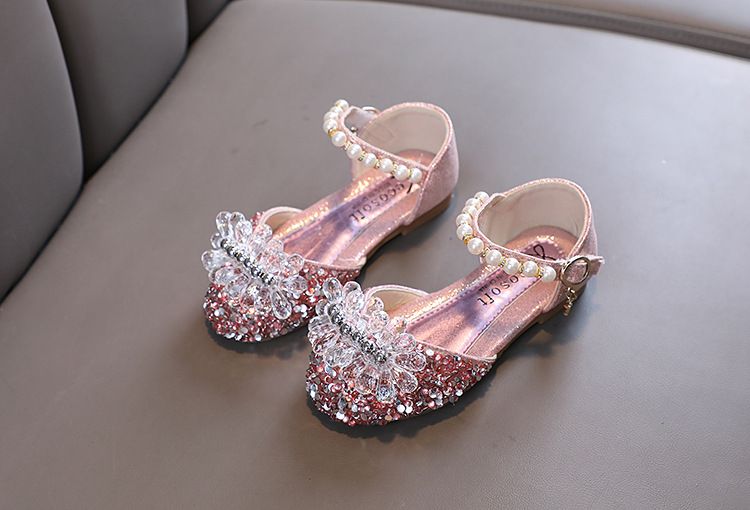 Baby Mädchen Mädchen Mädchen Prinzessin Diamant Einzelschuh Schuhe Tanzshow Schuhe Sandalen_voghion.com