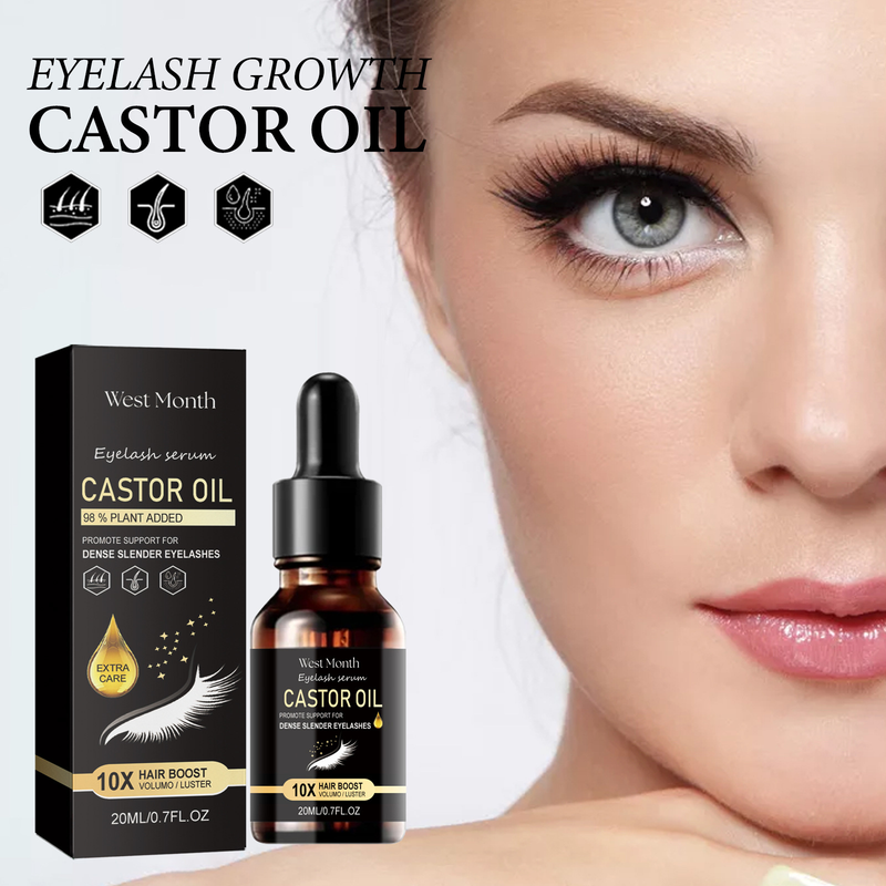 West&Month Castor Oil Rich, nawilżający, naturalny, wyszczuplający, czarny, podkręcający i delikatny tusz do rzęs_voghion.com